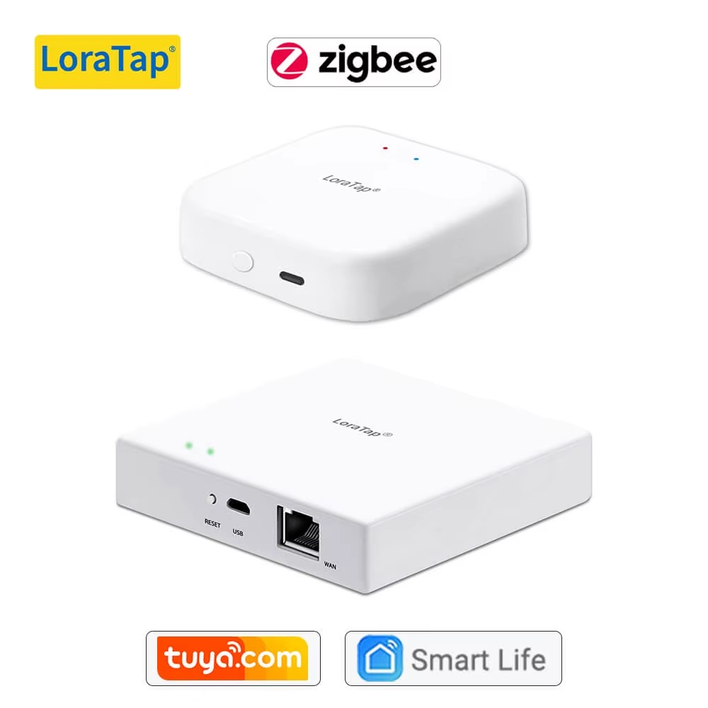 Passerelle Zigbee Tuya WiFi RJ45 Bluetooth LoraTap